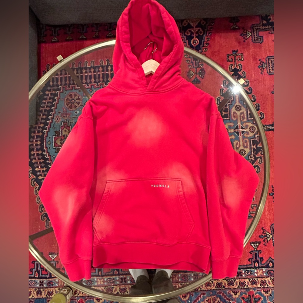 YoungLA Red Crewneck Hoodie Pullover